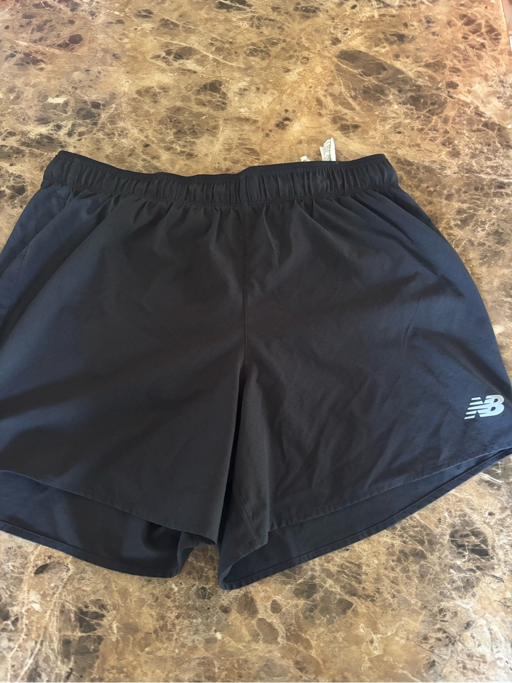 New Balance Women’s Black Athletic Running Shorts with Logo
